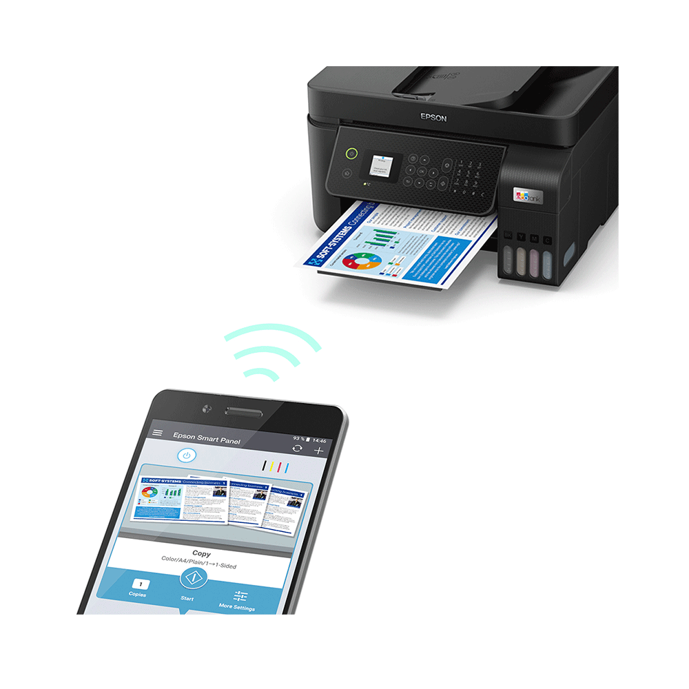 Impressora Multifuncional Epson EcoTank L5290 Bivolt Preto