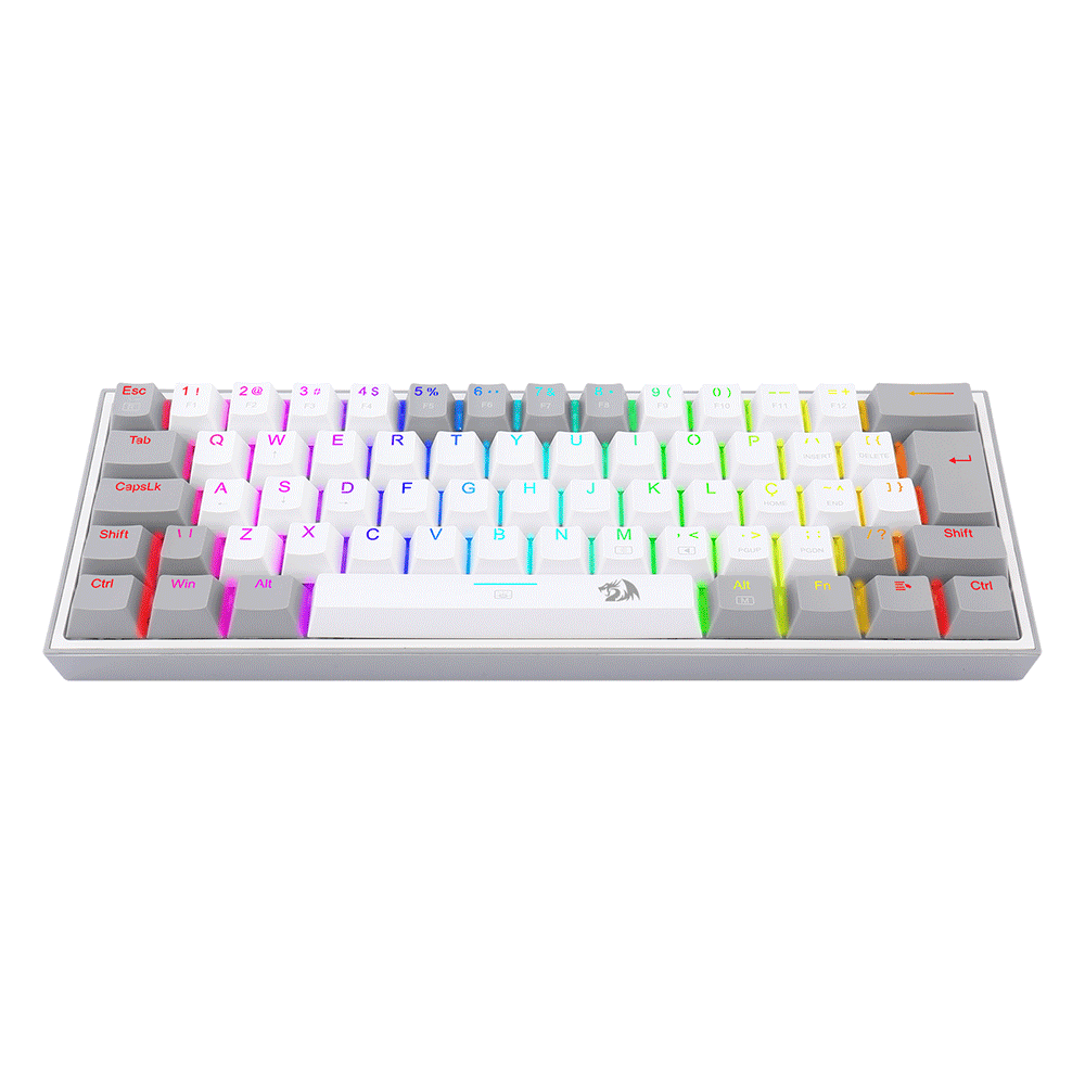 ciciglow Teclado mecânico para jogos com fio, 67 teclas RGB