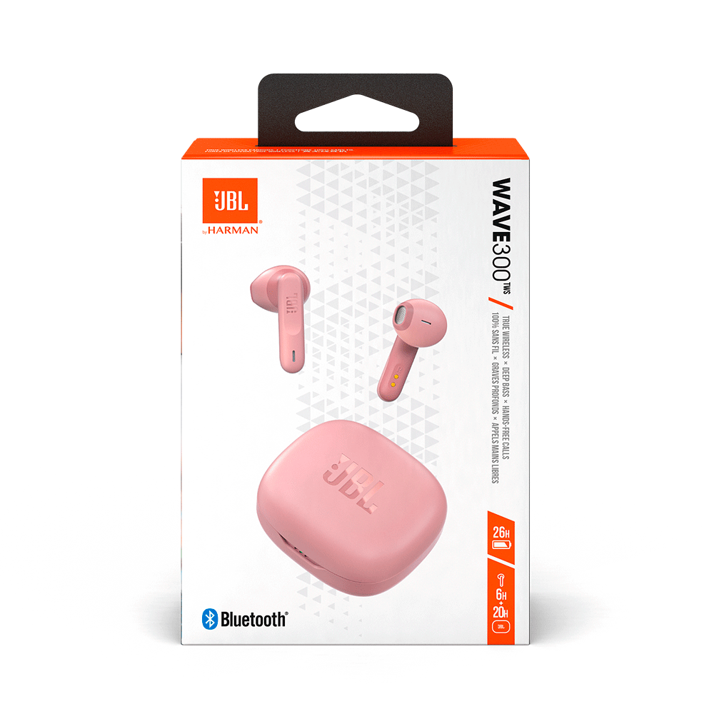 Fones de Ouvido Bluetooth JBL Wave 300TWS Rosa Artigo: 278856