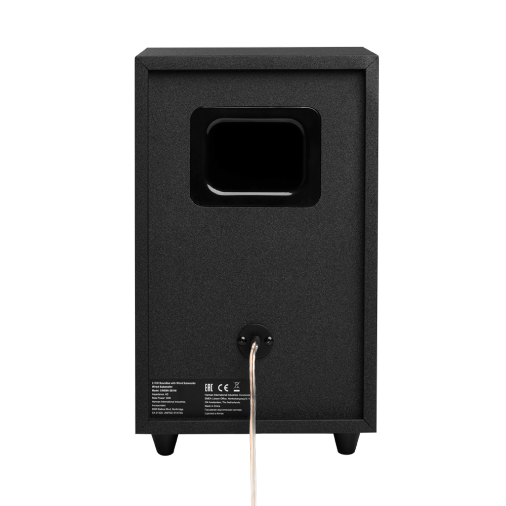 Soundbar JBL Cinema SB140 2.1 Canais, Potência da barra 2x 16W RMS