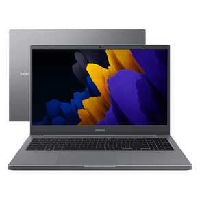 Notebook Samsung Book Intel® Celeron® Windows 11 Home, 4GB, SSD 256GB, 15.6'' Full HD LED - NP550XDA-KP3BR | Cinza Chumbo DF - 571635