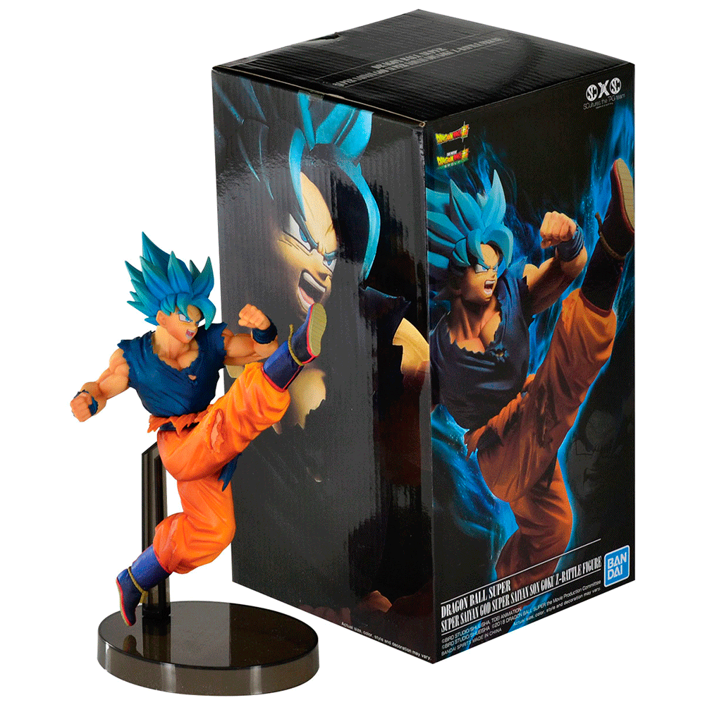 FIGURE DRAGON BALL - GOKU SUPER SAYAJIN BLUE - BANDAI - DS Games Atibaia