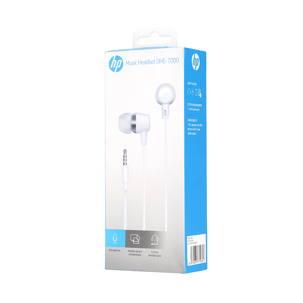 Fone De Ouvido HP P2 Intra Auricular - DHE-7000 White Artigo