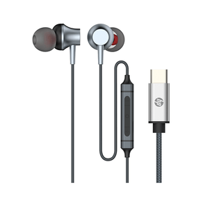 Fone de ouvido HP DHH-1126 Intra Auricular com microfone, USB Tipo-C | Black DF - 278878