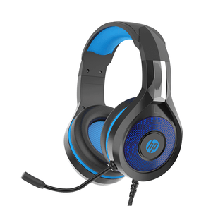 Headset Gamer HP, USB, P2, Blue Light, - DHE-8010 | Preto / Azul DF - 582392