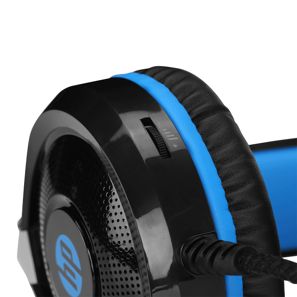Headset Gamer HP, USB, P2, Blue Light, - DHE-8010 Preto / Azul