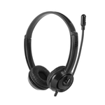Headset Office HP Conexão P2 - DHE-8009 Black - Fujioka Distribuidor