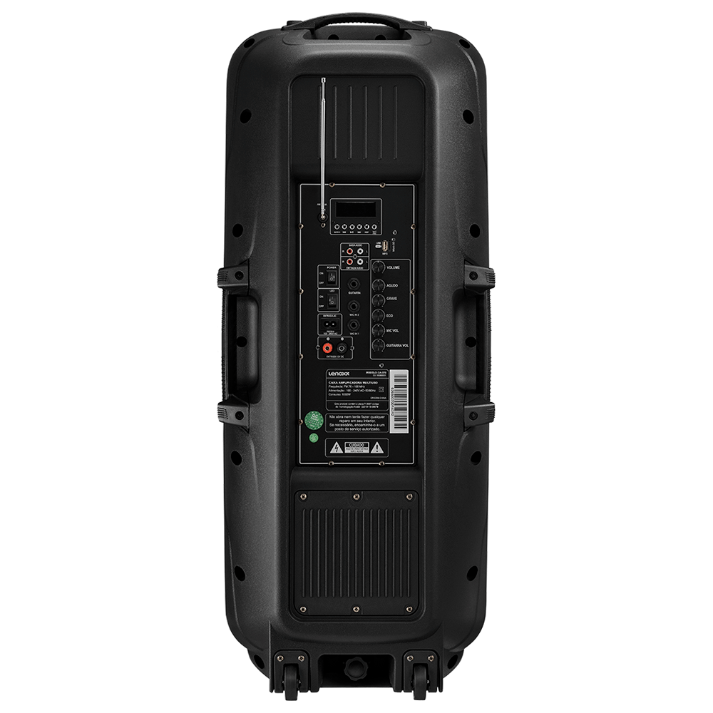 Caixa de Som Amplificada Lenoxx CA370 Bluetooth, Rádio FM, Micro