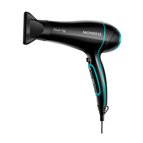 Secador de Cabelo Mondial Black Tiff SCN-16, 2.000W, Preto / Azul | 127V GO - 691281 Secador de Cabelo Mondial Black Tiff SCN-16, 2.000W, Preto / Azul | 127V GO - 691281