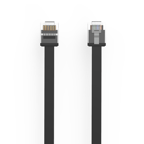 Cabo de Rede HP CAT6, 2 Metros, 1GBPS - DHC-CAT6-FLAT-2M | Black DF - 582397