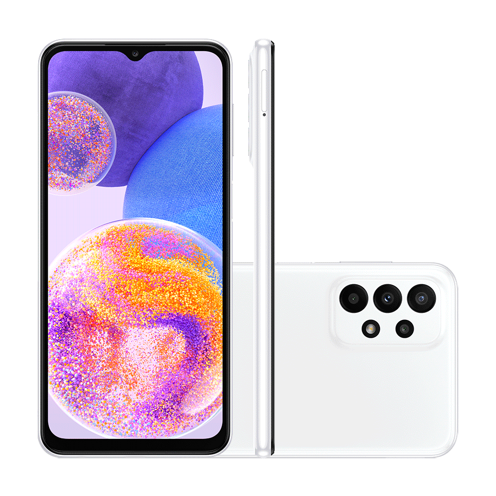 Smartphone Samsung Galaxy A23, Câmera Quádrupla Branco Artigo