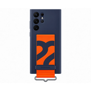 Capa Protetora Samsung Galaxy S22 Ultra Silicone c/ Cinta | Azul Marinho DF - 278920 Capa Protetora Samsung Galaxy S22 Ultra Silicone c/ Cinta | Azul Marinho DF - 278920