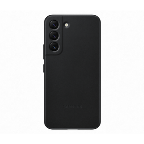 Capa Protetora Samsung Galaxy S22, Couro | Preta DF - 278919