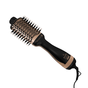 Escova Secadora Gama Stylish Keration Brush 3D, Preto/Cobre Metálico | Bivolt DF - 691344
