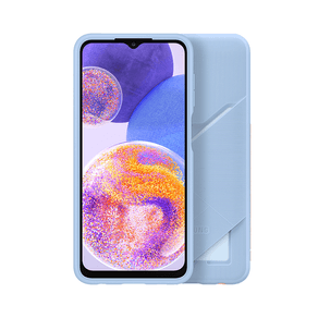 Capa Protetora Samsung Galaxy A23 Silicone Porta Cartão | Azul DF - 278948 Capa Protetora Samsung Galaxy A23 Silicone Porta Cartão | Azul DF - 278948