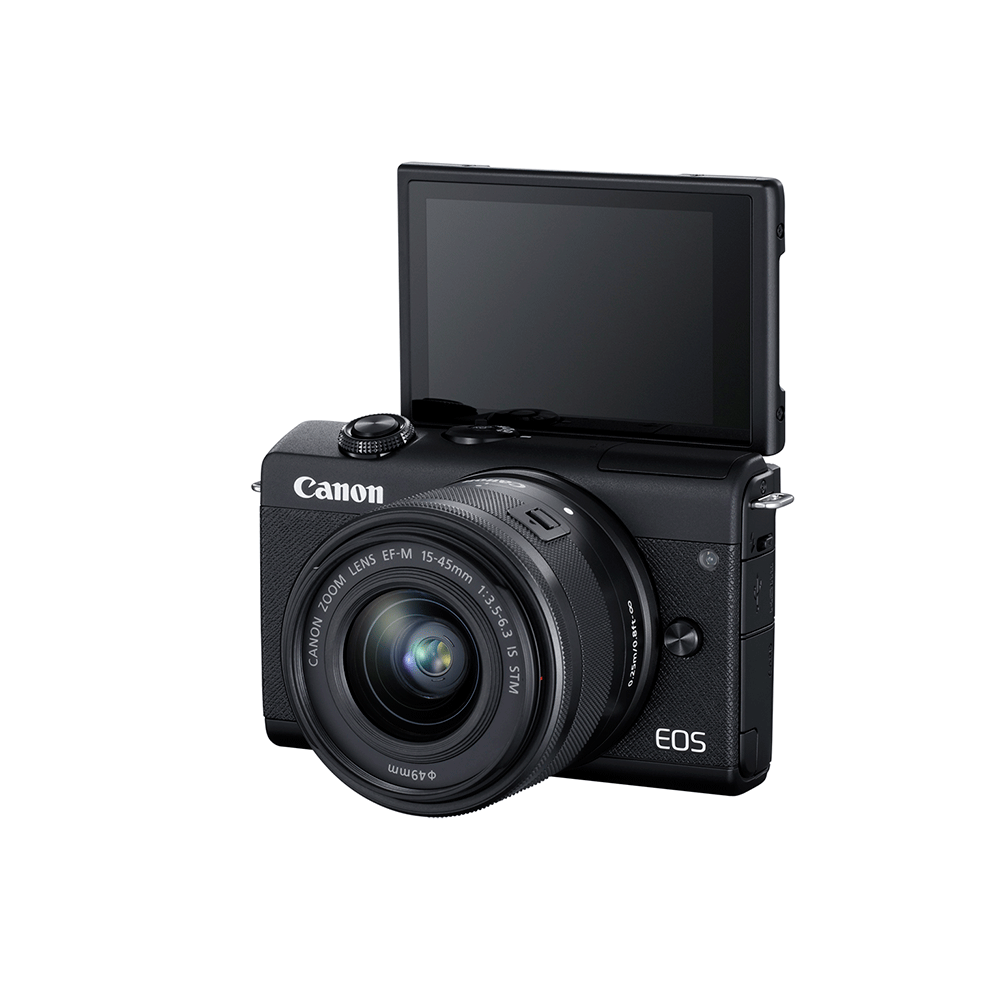 Câmera Canon EOS M200 com Lente EF-S 15-45mm F/3.5-6.3 IS STM