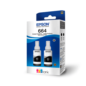 Kit 2 Garrafas Epson T664 | Preto DF - 233235