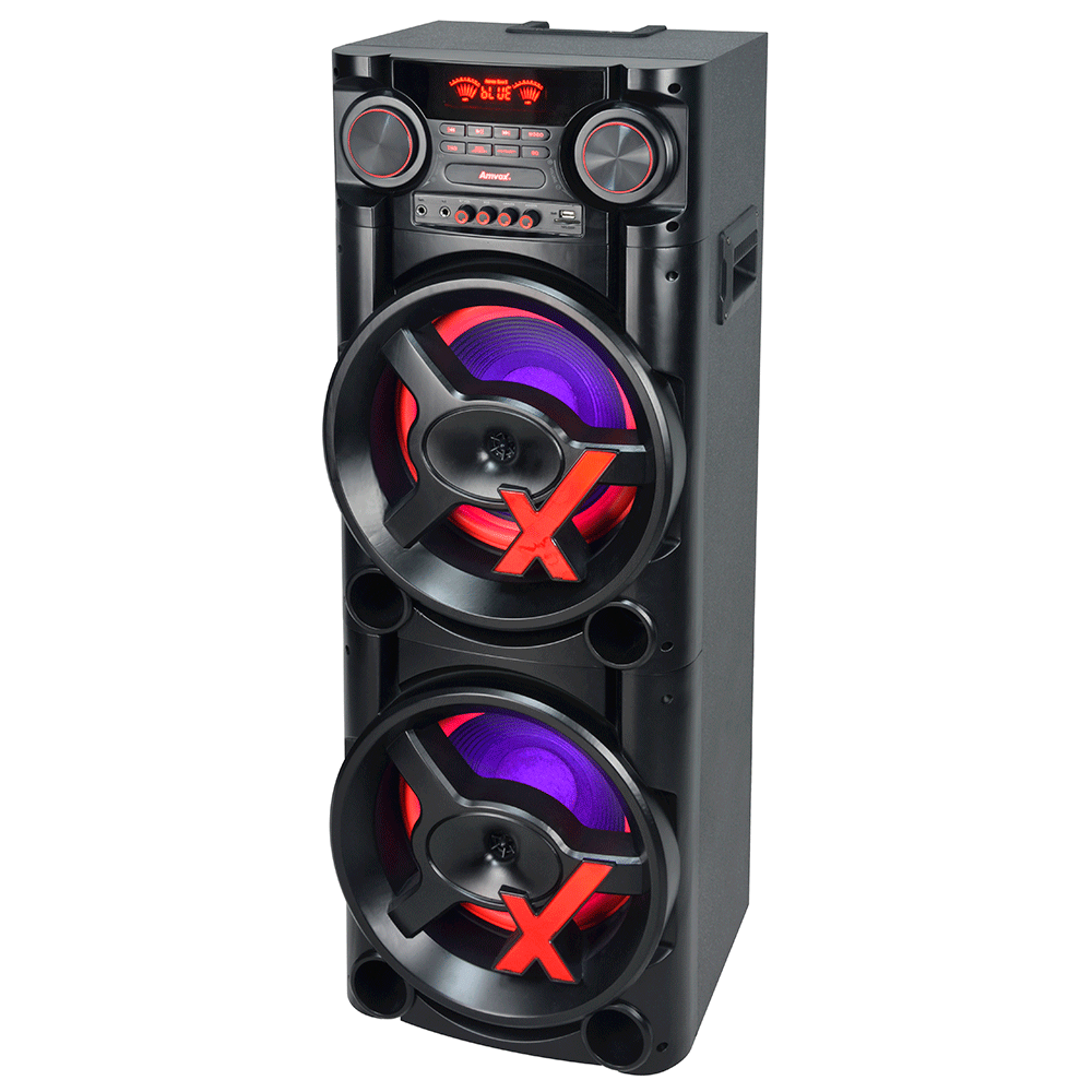 Caixa de Som Amplificada Amvox ACA 1900 New X, 1900W, Bluetooth