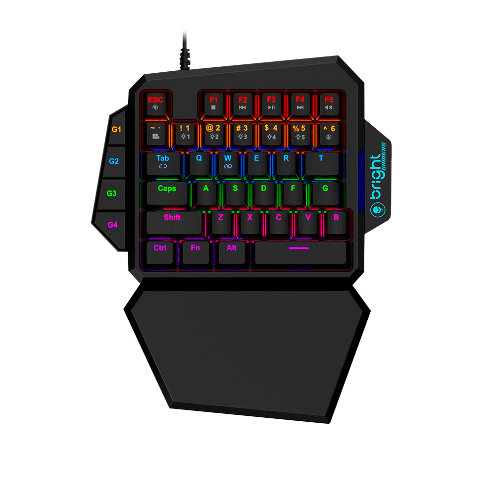 Teclado Bright Mecânico One Hand Gamer - GTC563 Preto - Fujioka