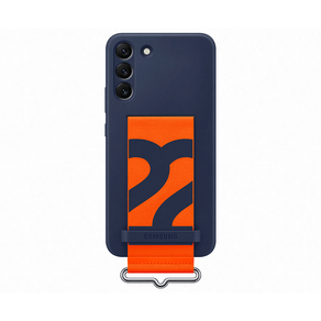 Capa Protetora Samsung Galaxy S22+ Silicone Com Cinta | Azul Marinho DF - 278921