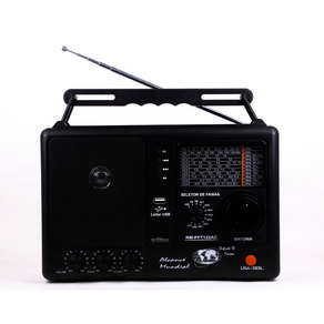 Rádio Portáil Motobras RM-PFT 122/AC, AM/FM, USB, Supota MP3 e Ipod DF - 30553
