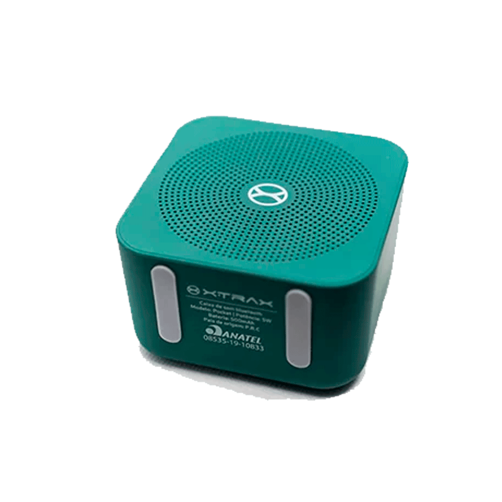 Caixa de Som Bluetooth Xtrax Pocket, Potência de 5W, Recarregável