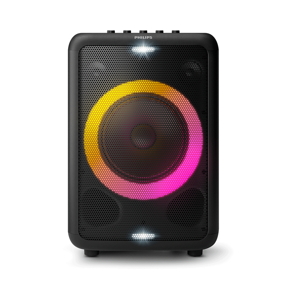 Caixa de Som Bluetooth Philips Party X3206, com luz de festa