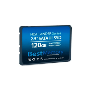 SSD Best Memory 2,5 pol, SATA III, 6Gb/s , 535MB/s para leitura e 435MB/s para gravação 120GB DF - 59620