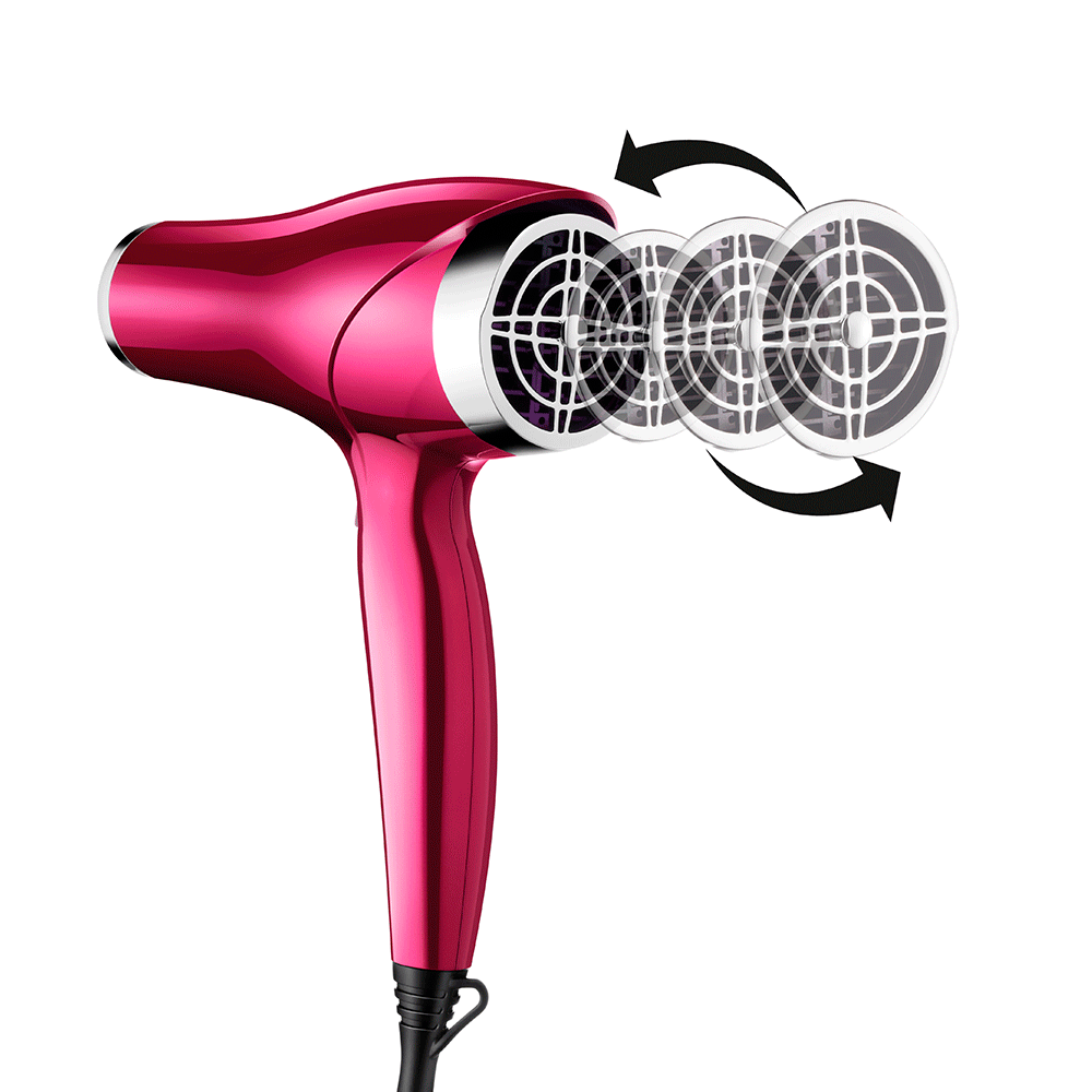 Secador de Cabelos Mondial Chrome Pink 2.000W SC-36 127V - Fujioka