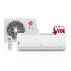 Ar Condicionado LG Split Inverter Dual, 9.000 BTUs, Frio, Serpentina em Cobre, Selo Procel A | 220V GO - 198440 Ar Condicionado LG Split Inverter Dual, 9.000 BTUs, Frio, Serpentina em Cobre, Selo Procel A | 220V GO - 198440