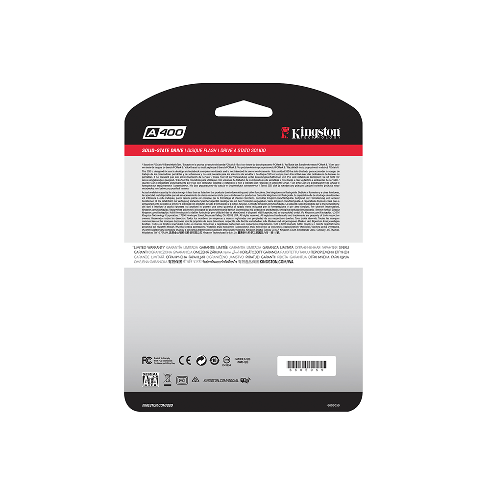 SSD Kingston 480GB SA400S37 - Fujioka Distribuidor