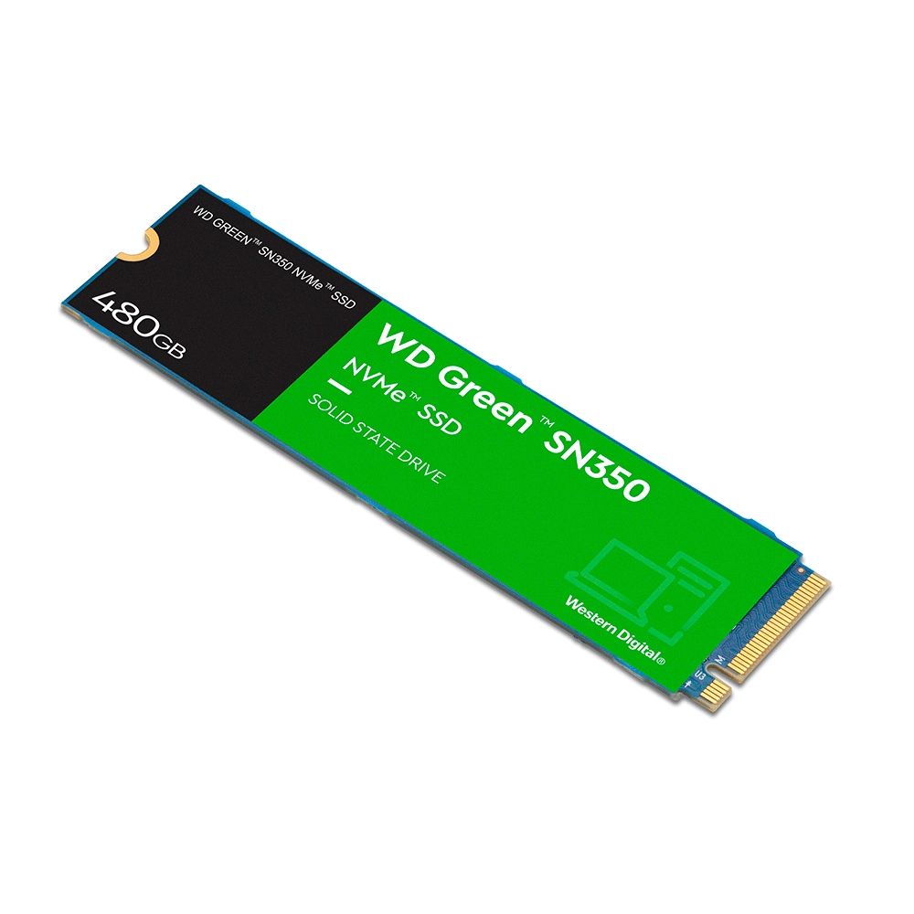 SSD WD Green SN350 NVMe M.2 2280 480GB Artigo: 801118 - Fujioka