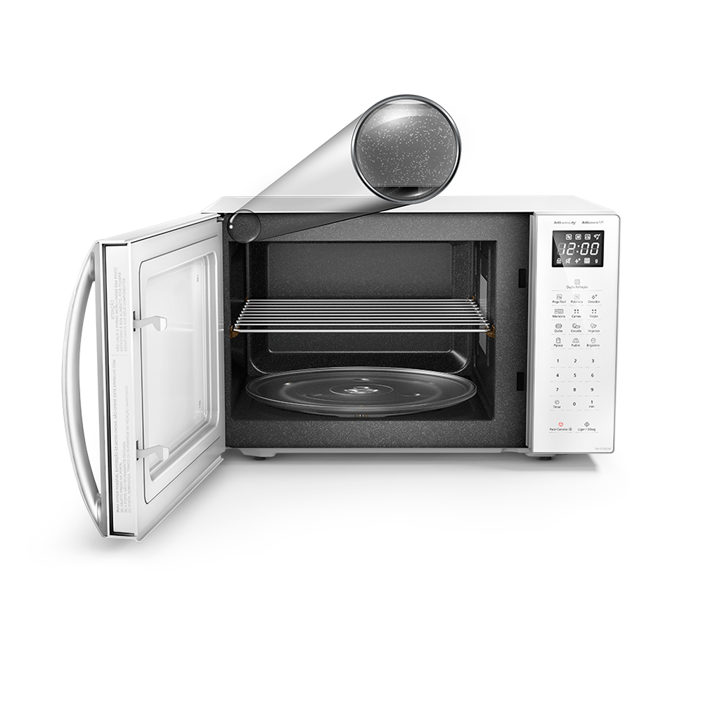 Forno de Micro-ondas Panasonic 34 Litros, Dupla Refeição NN