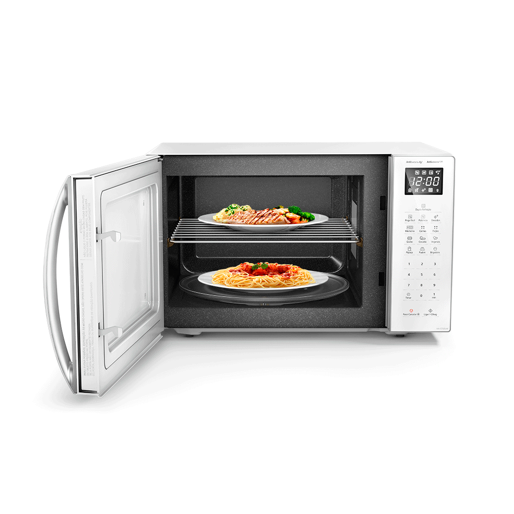 Forno de Micro-ondas Panasonic 34 Litros, Dupla Refeição NN