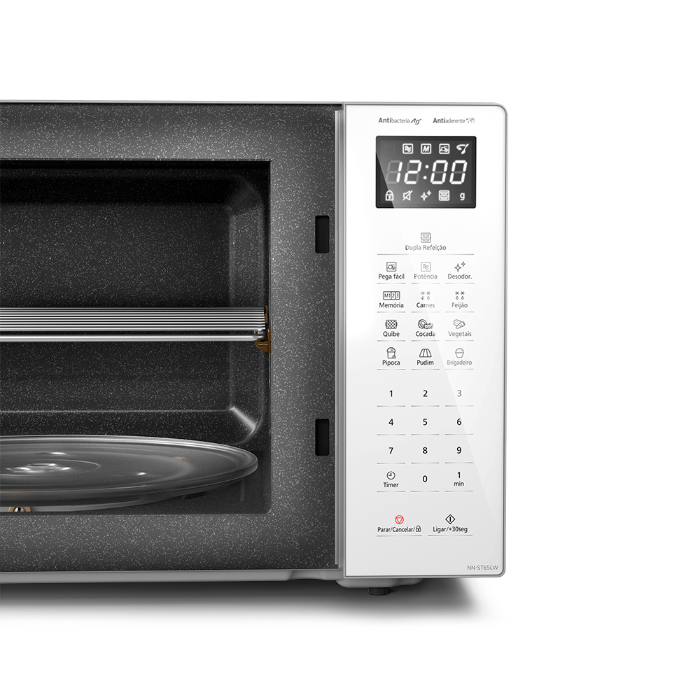 Forno de Micro-ondas Panasonic 34 Litros, Dupla Refeição NN