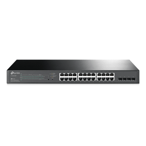 Switch TP-Link Smart Gigabit com 24 Portas PoE+ e 4 Slots SFP Jetstream - TL-SG2428P(UN) 4.0 Cinza GO - 226458
