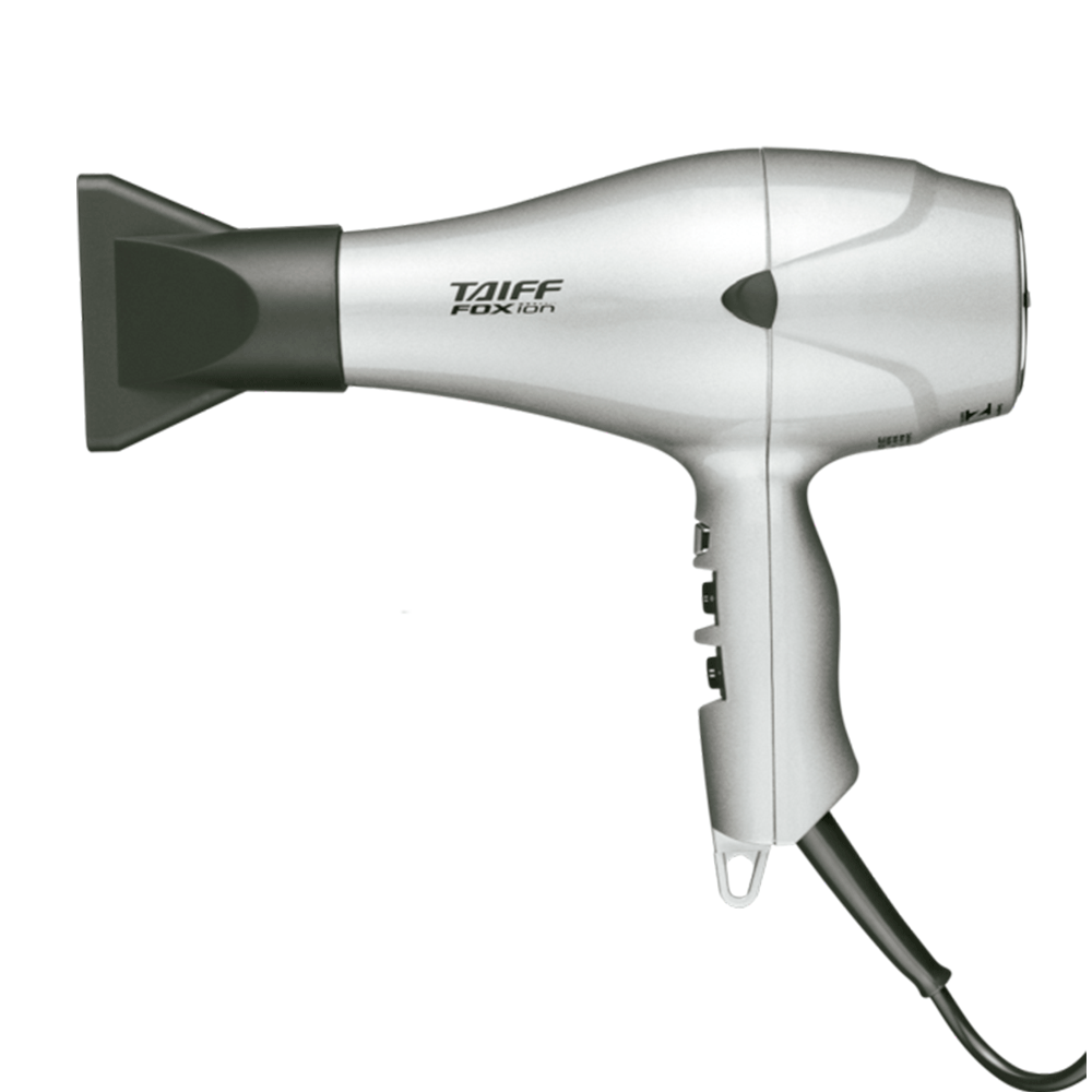 Secador de Cabelo Profissional Taiff Fox Íon Prata 2.000W 220V