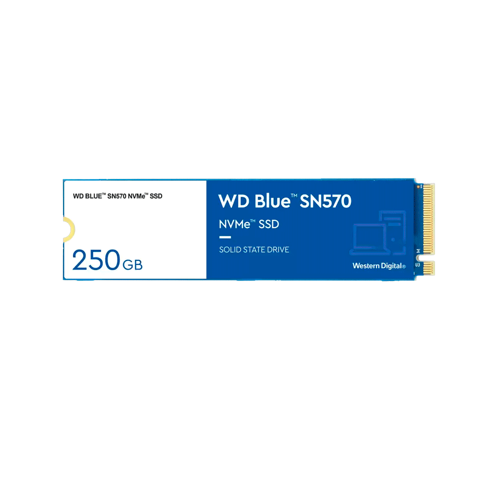 SSD WD Blue SN570 NVMe M.2 2280, Leitura Sequencial até 3.300 MB/s