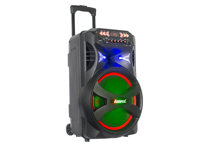 Caixa de Som Amplificada Amvox ACA 555 Tsunami II, 550W RMS