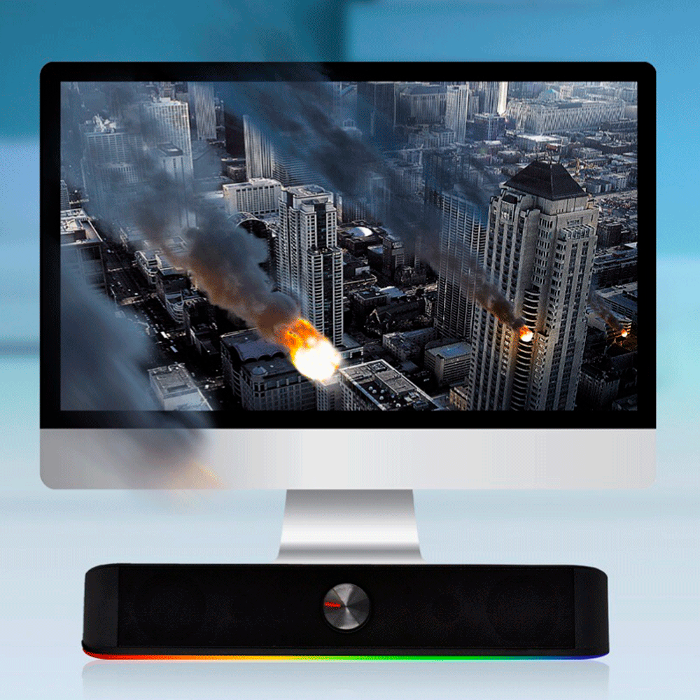 Caixa de Som HP DHE-6003 RGB, Conexão USB, Alto-falante Estéreo