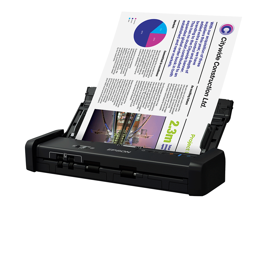 Scanner Portátil Epson WorkForce ES-200 Preto | Bivolt - Fujioka