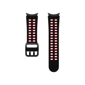 Pulseira Samsung Esportiva Watch4 Extreme, 20mm, L | Preto / Vermelho DF - 278987