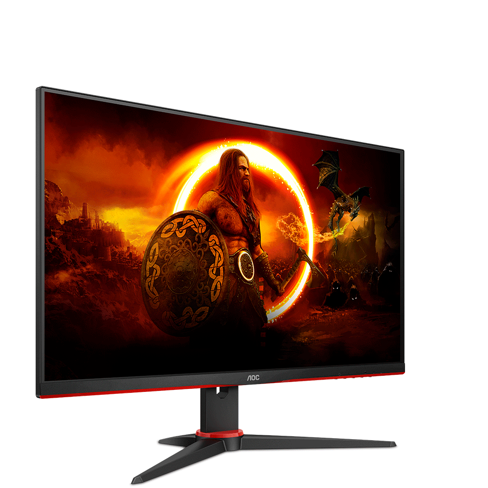 AOC 27インチ 2K ゲーミングモニター ブラック/レッド Monitor Gamer AOC Viper 27