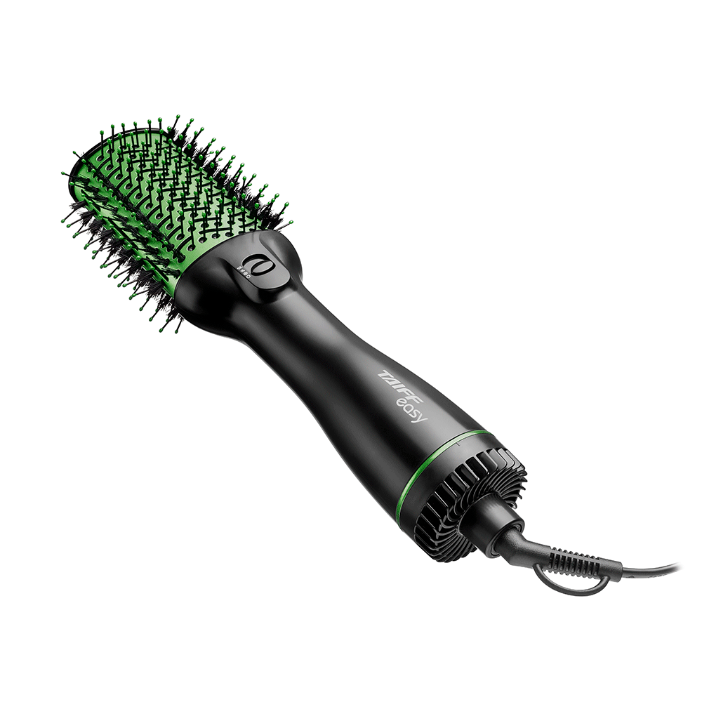 Escova Secadora Taiff Easy Oval 1200W, Preto/Verde | 127V Artigo