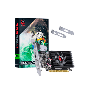 Placa de Vídeo Pcyes Nvidia GeForce G210 1GB DDR3 64Bits,Single Fan Low Profile - PAKG2101GBDR3SF DF - 801194