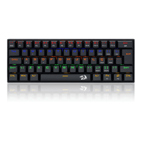 Teclado Gamer Mecânico Redragon Lakshmi Rainbow, Switch Marrom - K606R | Preto DF - 582481 Teclado Gamer Mecânico Redragon Lakshmi Rainbow, Switch Marrom - K606R | Preto DF - 582481