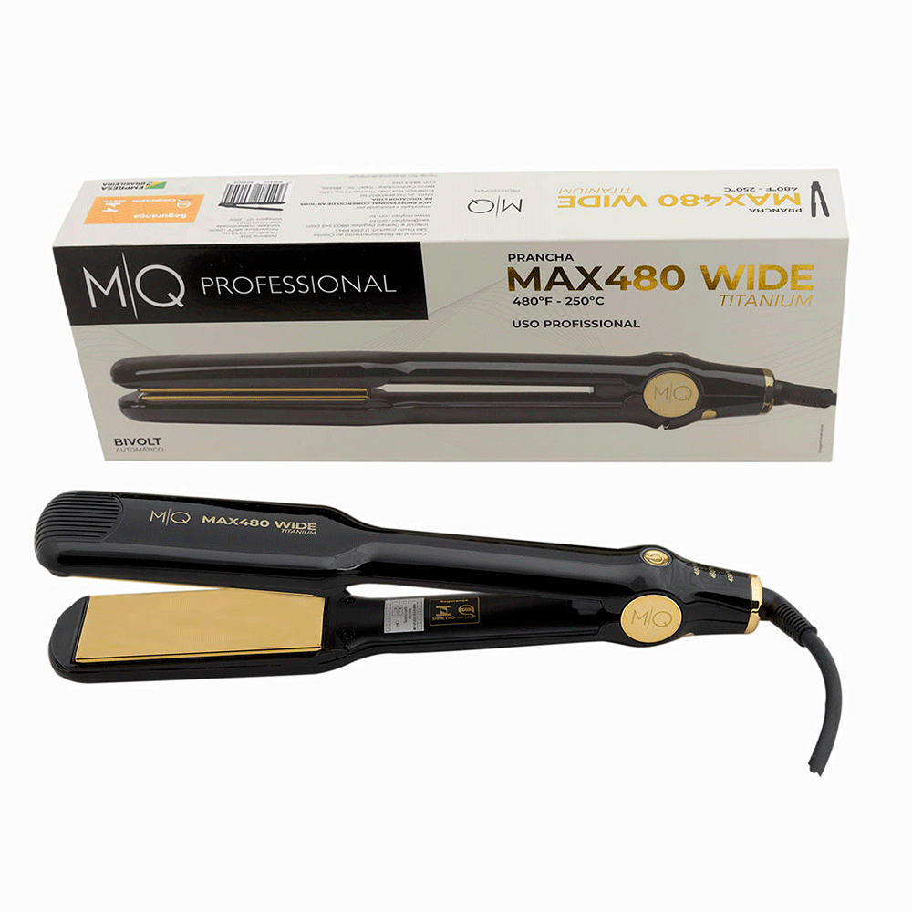 Chapinha / Prancha De Cabelo MQ Titanium Max Wide480 Profissional