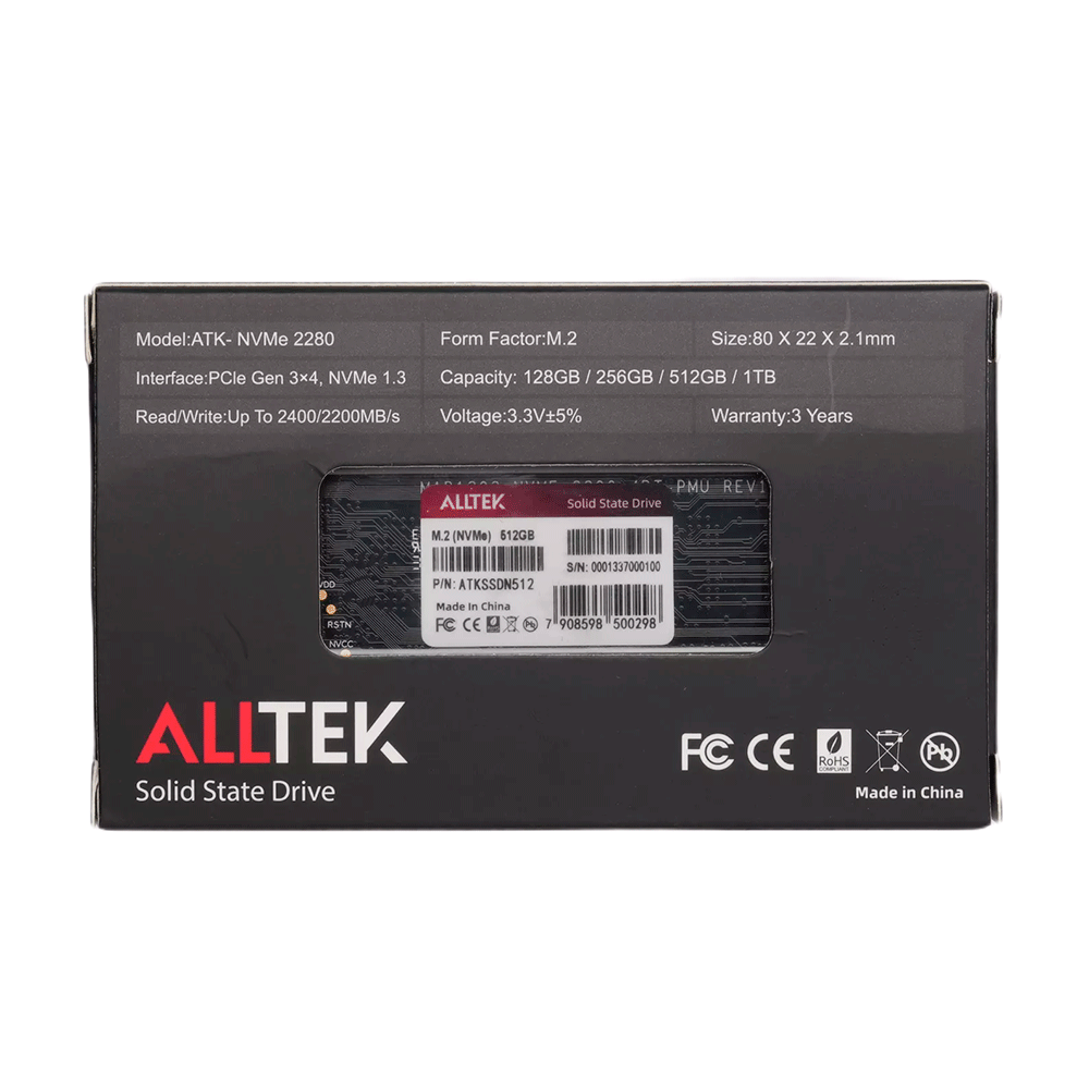 れい Computadores: SSD Alltek NVME 2280 M.2 | Fujioka Distribuidor