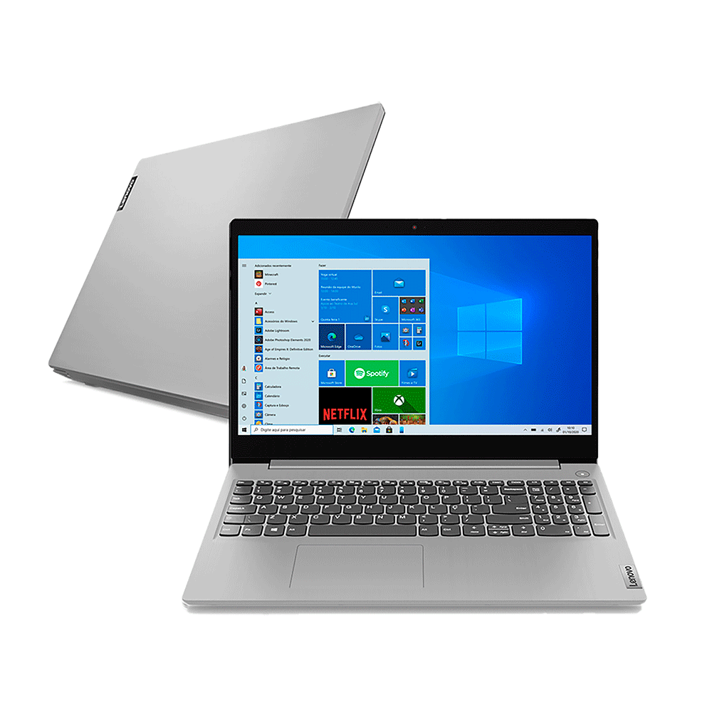 Notebook Lenovo Ultrafino IdeaPad 3i i3-10110U 4GB 1TB Windows 10