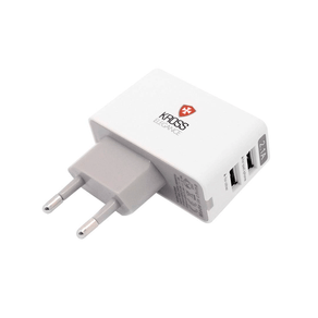 Carregador De Tomada Kross Bivolt Com 2 Portas USB KE-FTB22 GO - 283082 Carregador De Tomada Kross Bivolt Com 2 Portas USB KE-FTB22 GO - 283082
